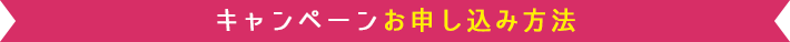キャンペーン お申し込み方法